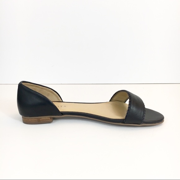 open toe d'orsay flats